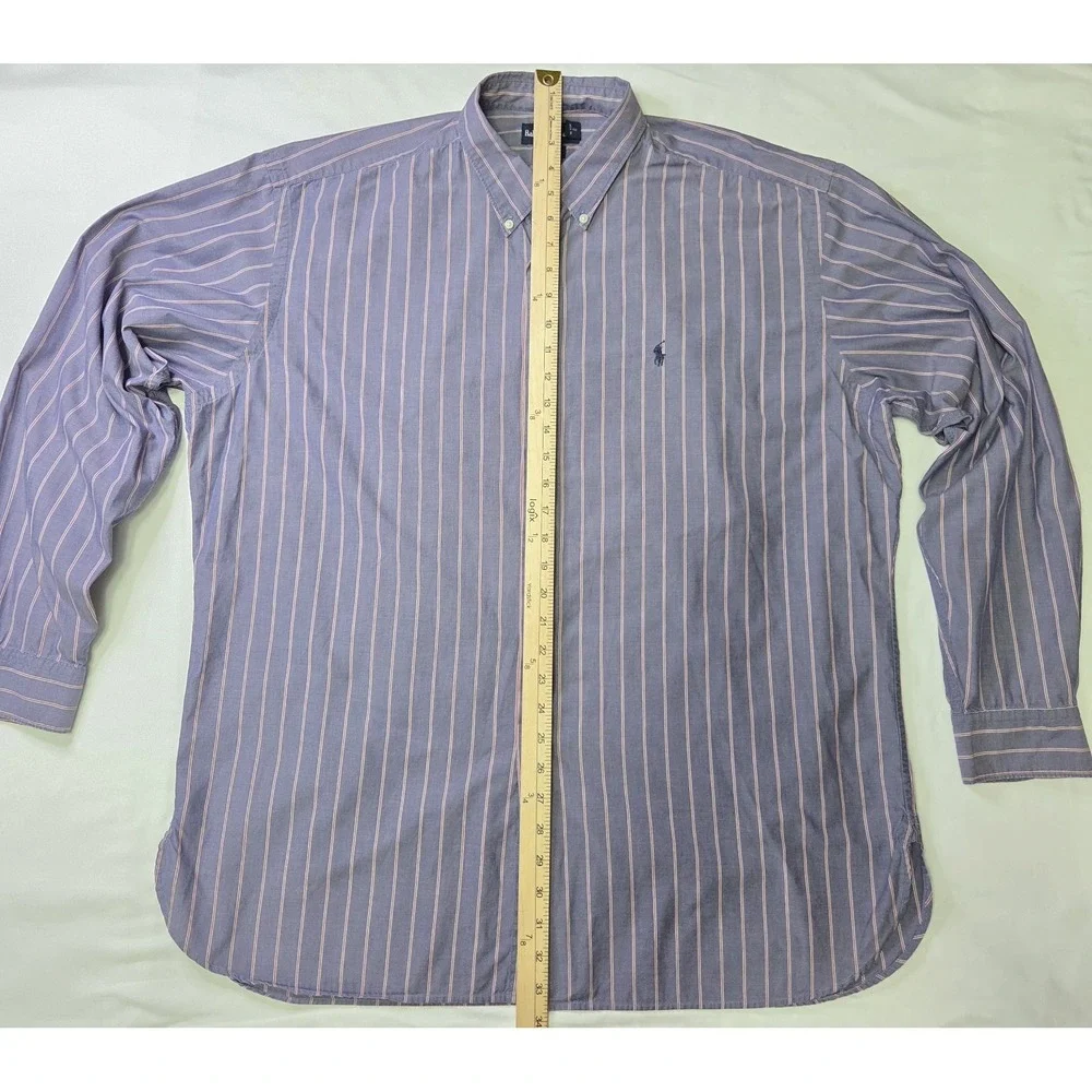 Ralph Lauren Men's Vtg XL‎ McMeel LS Button-Down Shirt Americana Heritage Luxury